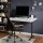 Büro Schreibtischplatte Stilo 120 x 80 x 3,2 cm weiß grau