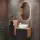 Sink base cabinet Astra 60 cm gold oak / anthracite with 1x midi cabinet gold oak / anthracite