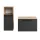 Sink base cabinet Astra 60 cm gold oak / anthracite with 1x midi cabinet gold oak / anthracite