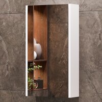 Spiegelschrank 40cm Wega Wei&szlig; matt