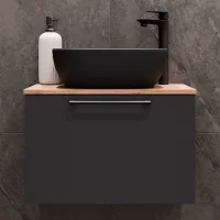 Mueble de lavabo Astra de 60 cm en roble dorado /...