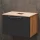 Waschtischunterschrank Astra 60 cm gold eiche / anthrazit mit Aufsatzwaschbecken schwarz