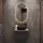 Sink base cabinet Astra 60 cm gold oak / anthracite with countertop sink black and mirror (with LED)