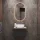 Sink base cabinet Astra 60 cm gold oak / anthracite with countertop sink white and mirror (with LED)