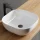 Sink base cabinet Astra 60 cm gold oak / anthracite with countertop sink white, mirror (with LED) and 2x midi cabinets gold oak / anthracite