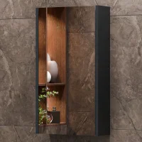 Spiegelschrank 40cm Wega Anthrazit matt