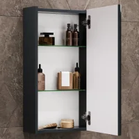 Spiegelschrank 40cm Wega Anthrazit matt
