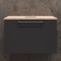 Sink base cabinet Astra 60 cm gold oak / anthracite