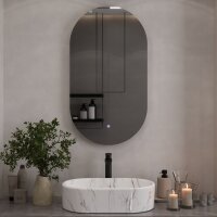 Spiegel mit Beleuchtung, ohne Rahmen