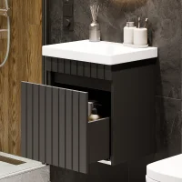 COSMIA 50 cm Vanity with Drawer, Matte Anthracite