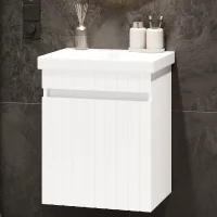 COSMIA 50 cm Vanity with Drawer, Matte White