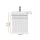Lavabo COSMIA da 50 cm con cassetto, bianco opaco