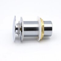 Ablaufgarnitur ohne Überlauf - chrom (Messing)