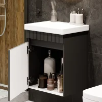 COSMIA 50 cm Vanity with Door, Matte Anthracite