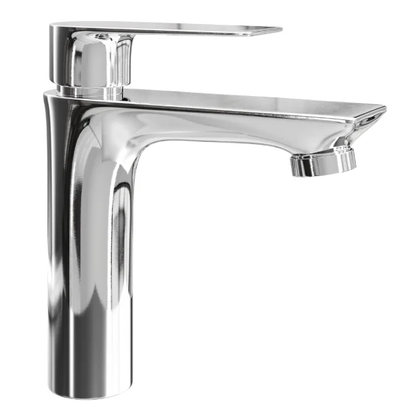 Grifo monomando para lavabo – cromado, 17 cm de altura