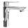 Single lever mixer faucet for sink - chrome, 17 cm height