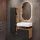 Meuble sous-vasque Astra 60 cm chêne doré / anthracite avec meuble latéral chêne doré / anthracite