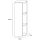 Mobile sottolavabo Astra 60 cm rovere dorato / antracite con specchio (con LED) e mobile laterale rovere dorato / antracite