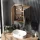 Spiegelschrank Merkur, gold eiche, 60 cm, mit LED-Leuchte in chrom