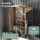 Spiegelschrank Merkur, gold eiche, 60 cm, mit LED-Leuchte in chrom