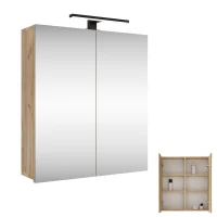 Armadietto a specchio Merkur, rovere dorato, 60 cm, con...