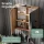 Armoire de toilette Merkur, chêne doré, 60 cm, avec éclairage LED noir