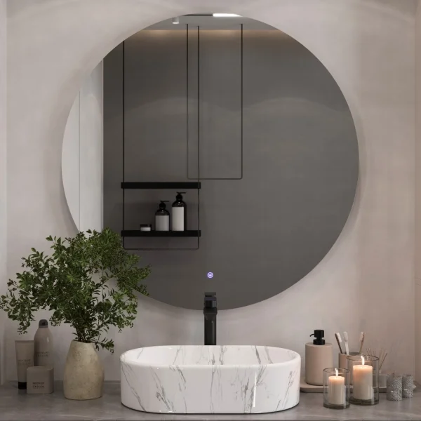 Spiegel NOVA rund 60 - 100 cm mit LED Beleuchtung