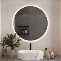 Spiegel NOVA rund 80 cm mit LED Beleuchtung