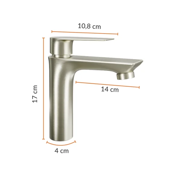COSMIA 50 cm Vanity with Drawer in Matte Mint Green with Gold Brushed Faucet