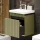 COSMIA 50 cm Vanity with Drawer in Matte Mint Green with Gold Brushed Faucet