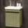 COSMIA 50 cm Vanity with Drawer in Matte Mint Green with LED Mirror + Matte Black Faucet
