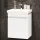 COSMIA 50 cm Vanity with Drawer, Matte White, with Chrome Faucet