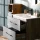 Bathroom furniture set LUX 4-piece 70 cm gold oak anthracite washbasin vanity unit with white inset washbasin and 2x midi cabinet