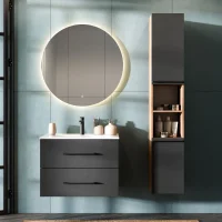 Meuble sous-lavabo LUX 70 cm, chêne doré /...