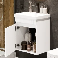 Mueble bajo para lavabo COSMIA de 50 cm con puerta en...