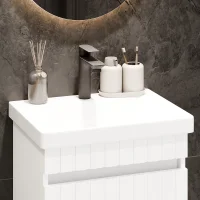 Mueble bajo para lavabo COSMIA de 50 cm con puerta en...