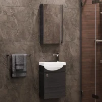 Set di mobili da bagno con mobile lavabo, lavabo e...