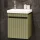 COSMIA 50 cm Vanity Cabinet with Door in Matte Mint Green and LED Mirror
