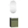 COSMIA 50 cm Vanity Cabinet with Door in Matte Mint Green and LED Mirror