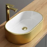 Aufsatzwaschbecken 55cm gold