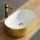 Lavabo sobre encimera de 55 cm, dorado