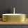 Lavabo sobre encimera de 55 cm, dorado