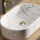 Lavabo sobre encimera de 55 cm, blanco mármol