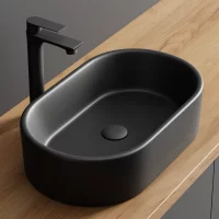 Aufsatzwaschbecken 55 cm schwarz