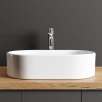 Aufsatzwaschbecken 55 cm weiß hochglanz