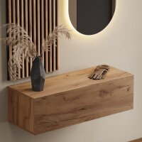 Flurgarderobe 100 cm mit Wandpaneele und Spiegel mit...