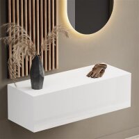 Flurgarderobe 100 cm mit Wandpaneele und Spiegel mit...
