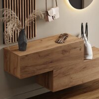 Flurgarderobe 2x 100 cm mit Wandpaneele und Spiegel mit...