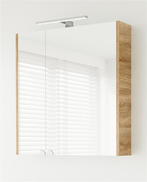 Spiegelschrank mit LED 64cm (Sonoma Eiche)