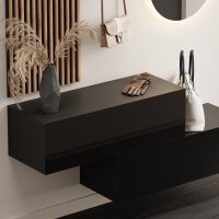 Flurgarderobe 2x 100 cm mit Wandpaneele und Spiegel mit...